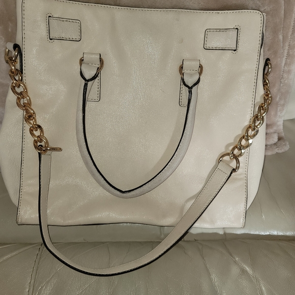 Michael Kors Large Ivory Hamilton Satchel - Picture 2 of 6